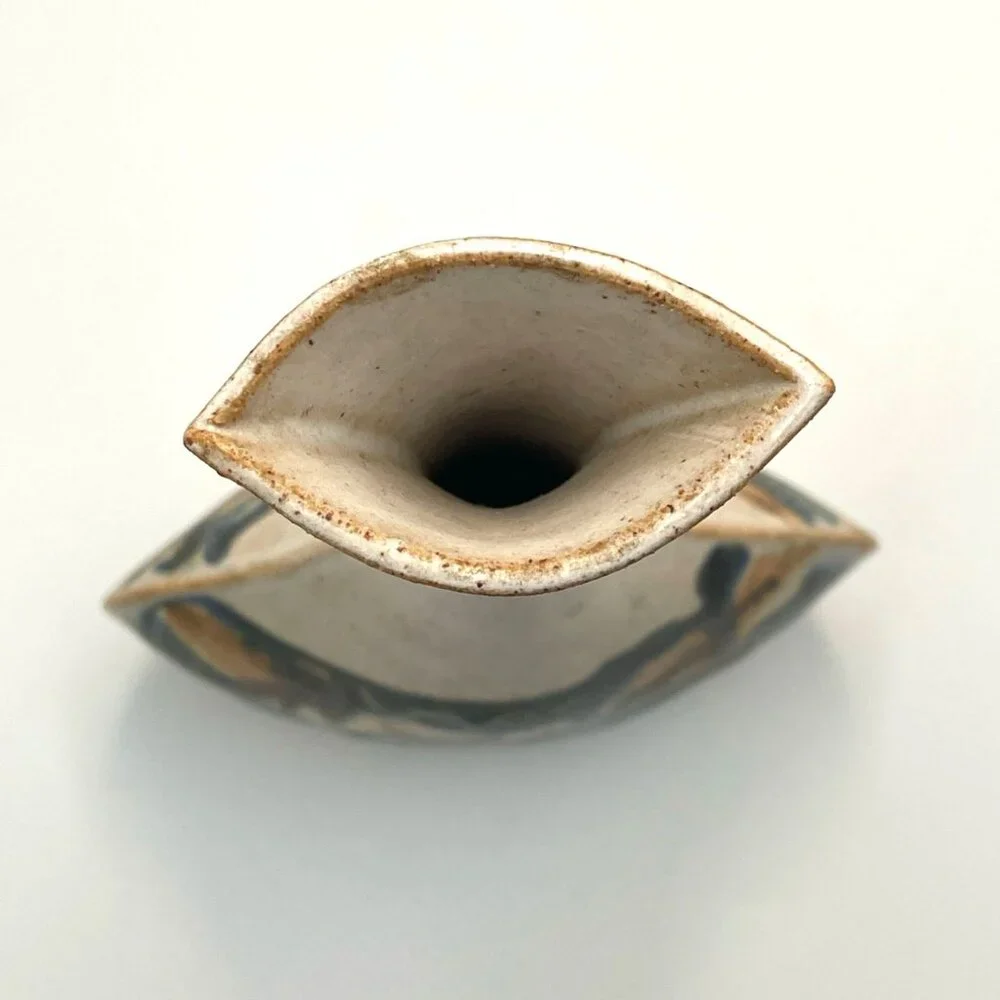 Hoffman Studio‎ Art Pottery Vase Blue Green & Brown Glaze